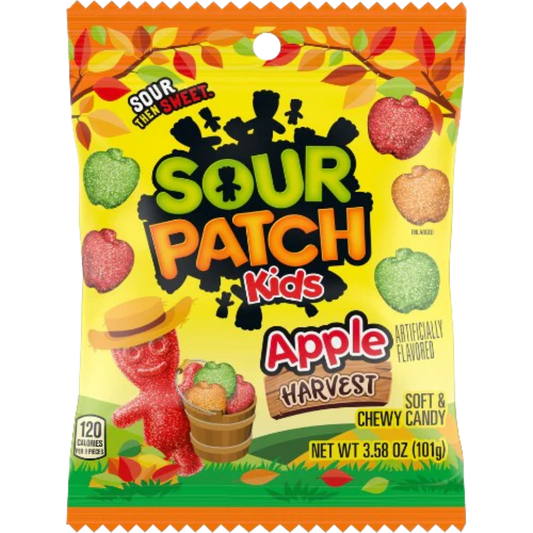 Sour Patch Apple Harvest 3.58oz 12ct (HN6)