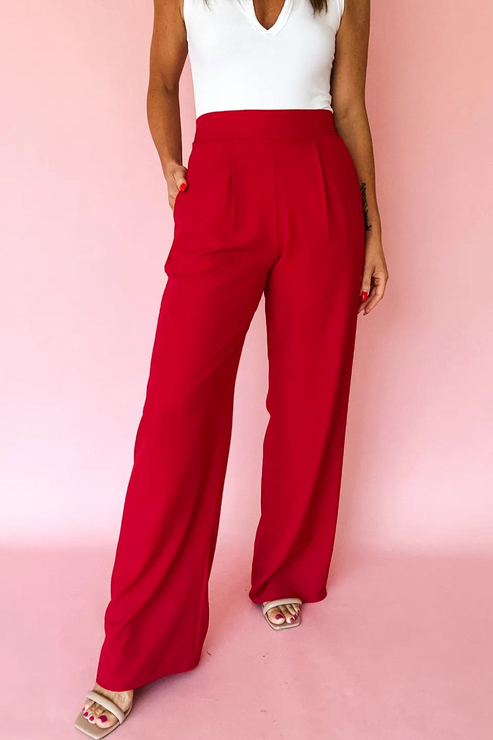 Pleated Loose Pants
