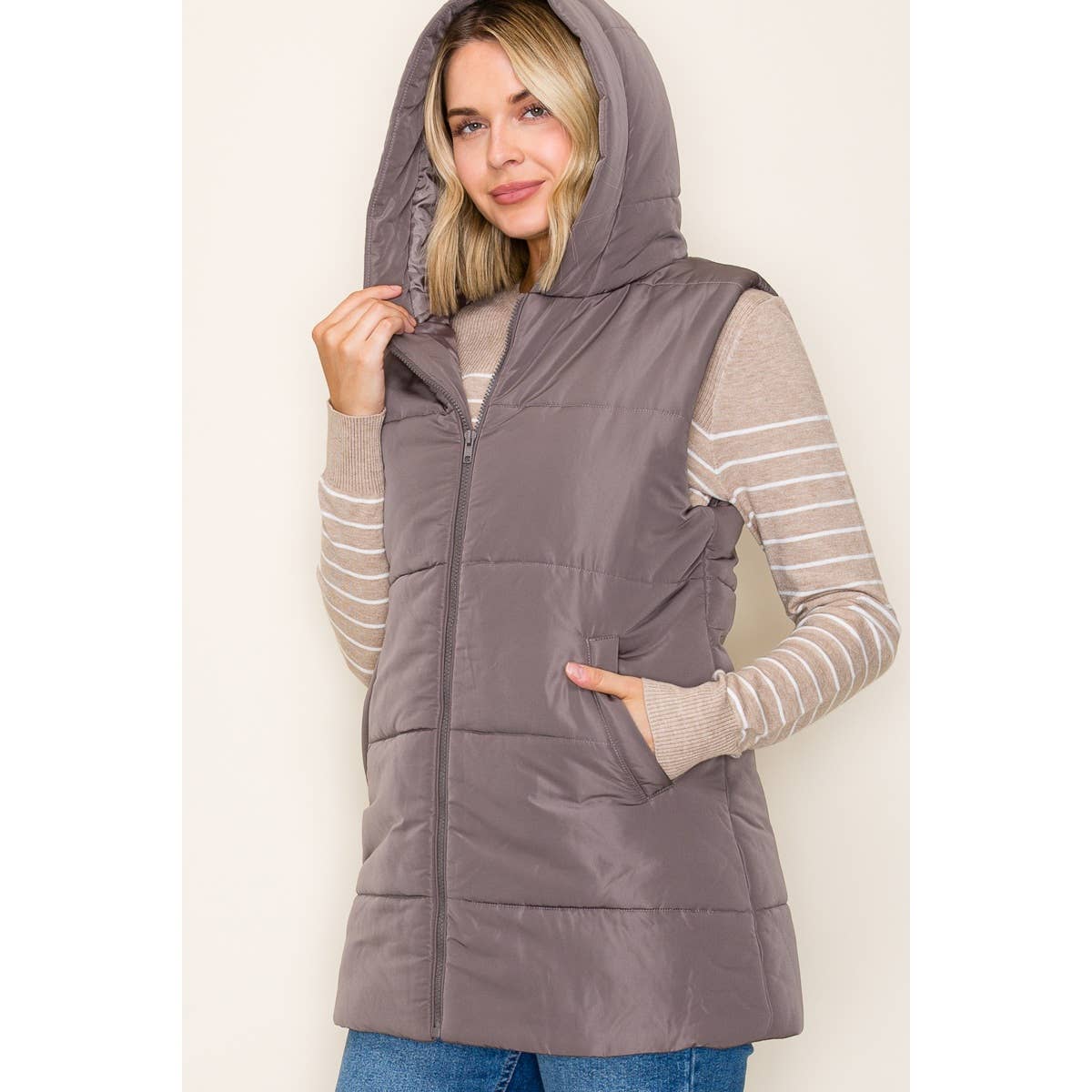 Hooded Puffer Vest
