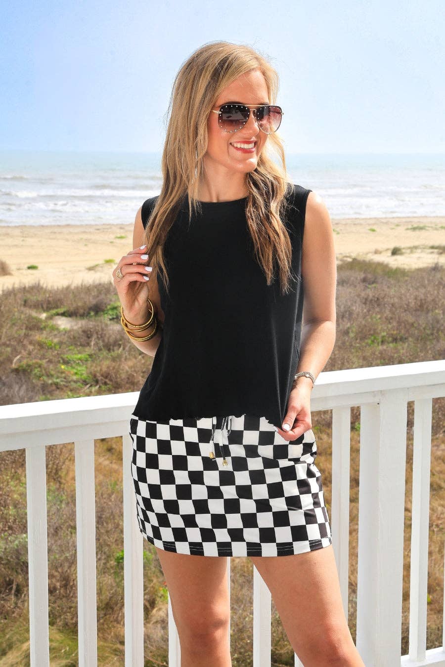 Checkerboard Skort