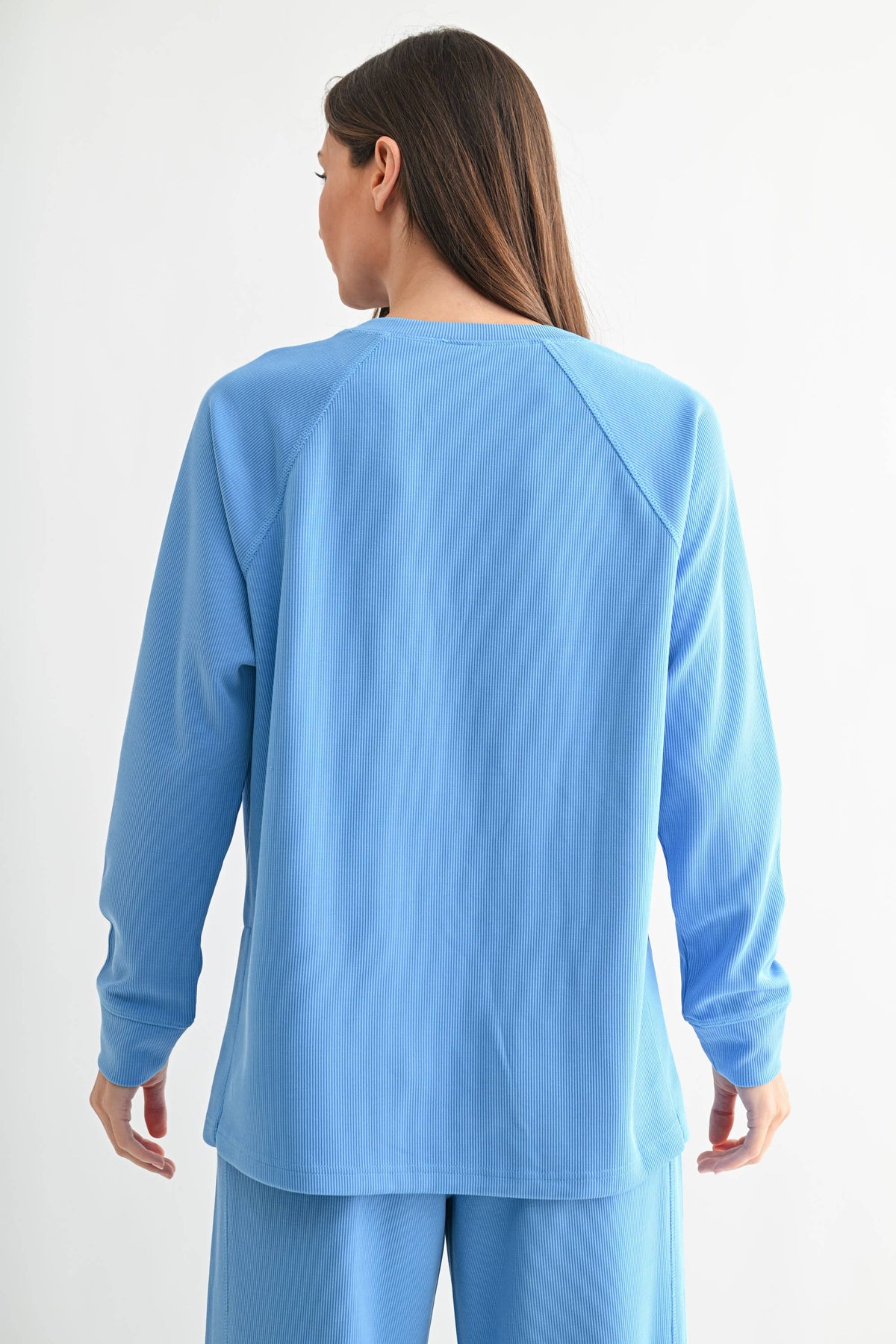 Luxe Sand Wash Rib Raglan Tee: SILKEN TAUPE