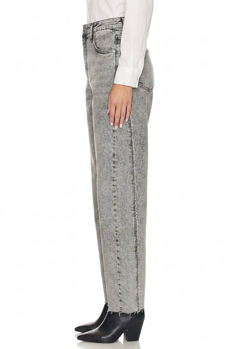 BLUE by ARTEMIS HIGH RISE  BARREL JEANS: Grey / 2