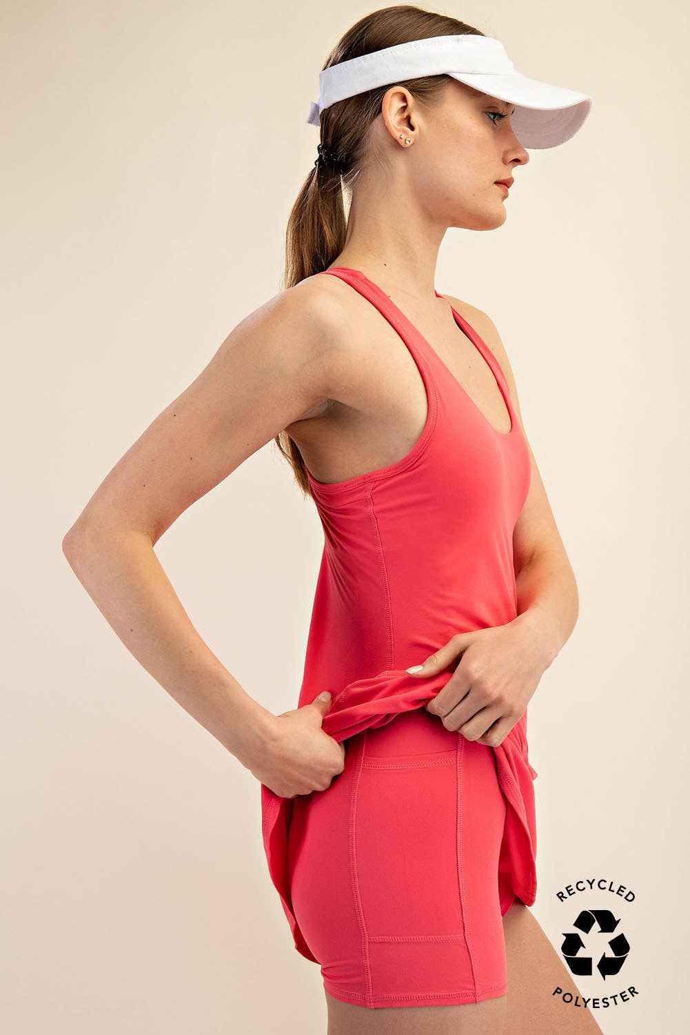 TENNIS ROMPER DRESS: Peri Lavender / S-M-L(2-2-2)
