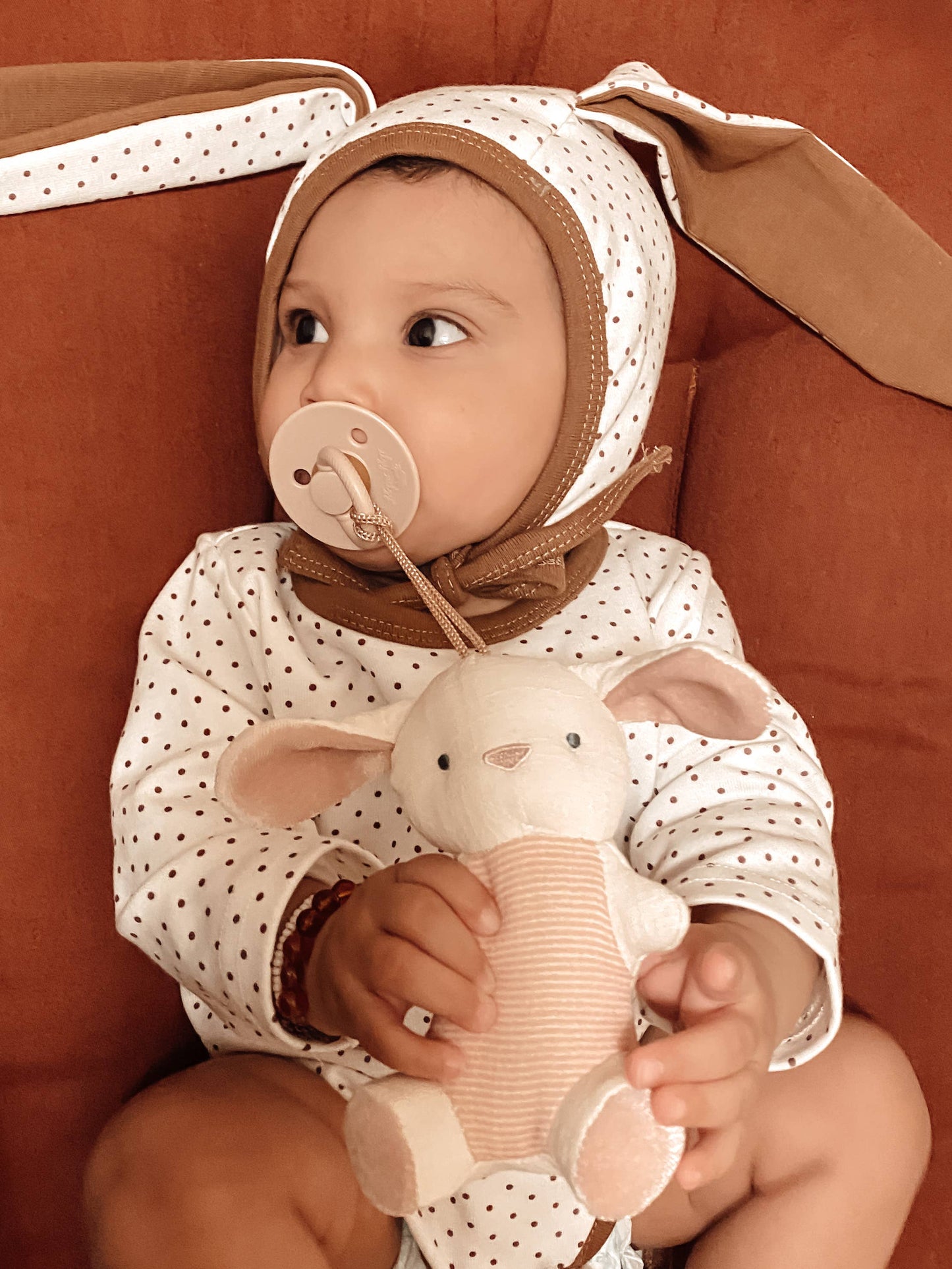 *NEW OPTIONS* Bitzy Pal Natural Rubber Pacifier & Plush: Goose