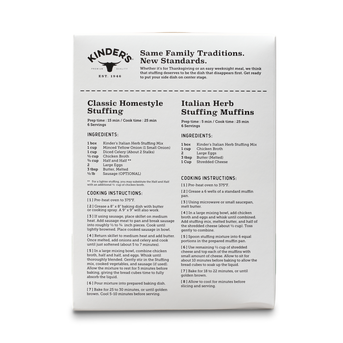 Italian Herb Homestyle Stuffing Mix
