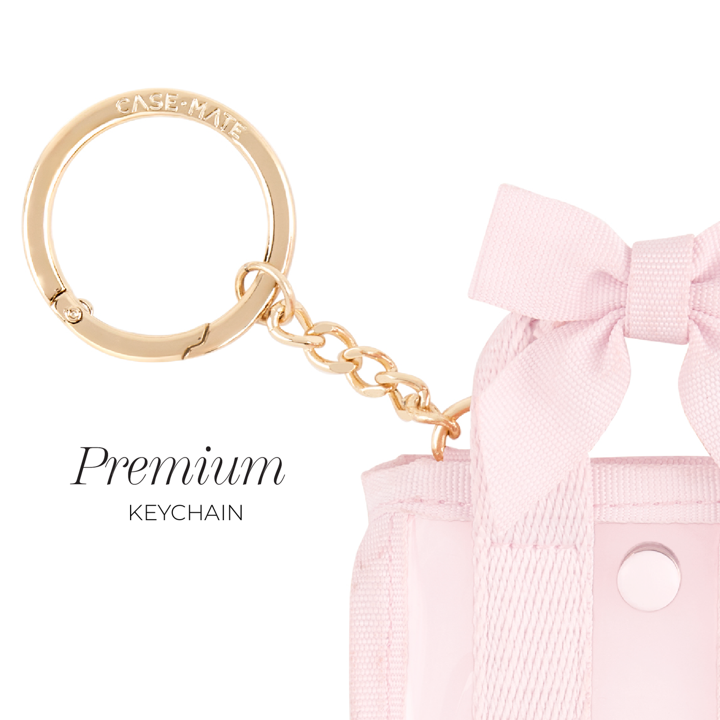 Tini Tote Keychain Charm: Ballet Pink