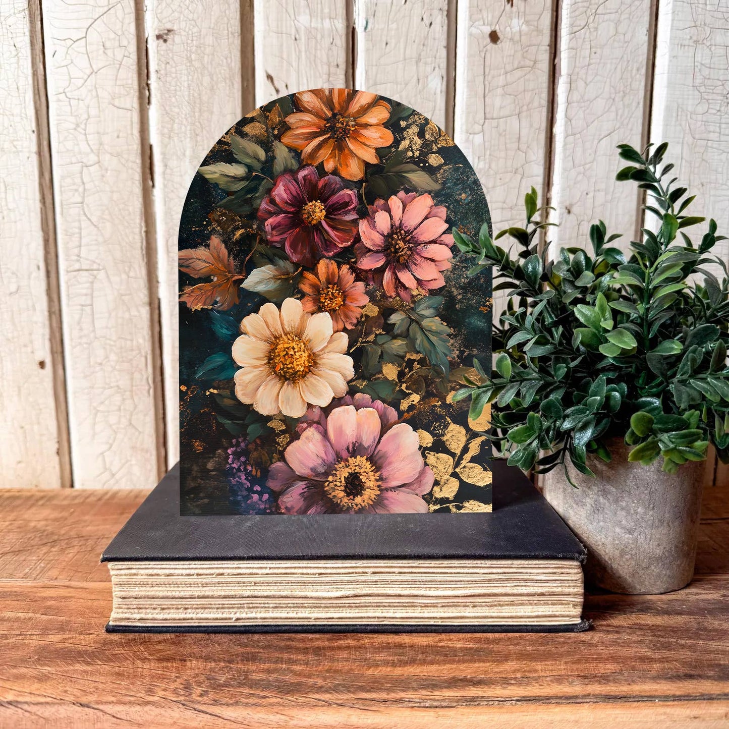 Floral Arched Shelf Sitter