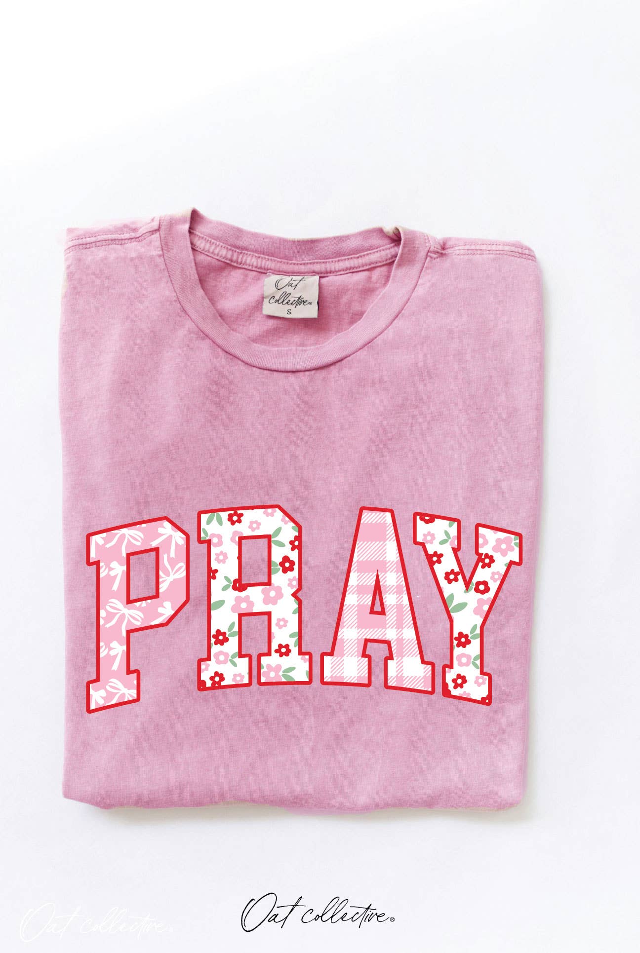 PRAY Graphic Top: FLAMINGO