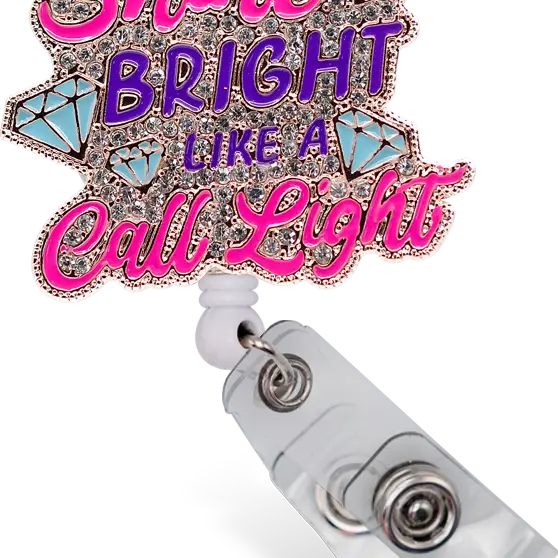Sparkle & Shine Badge Holder- Shine Bright
