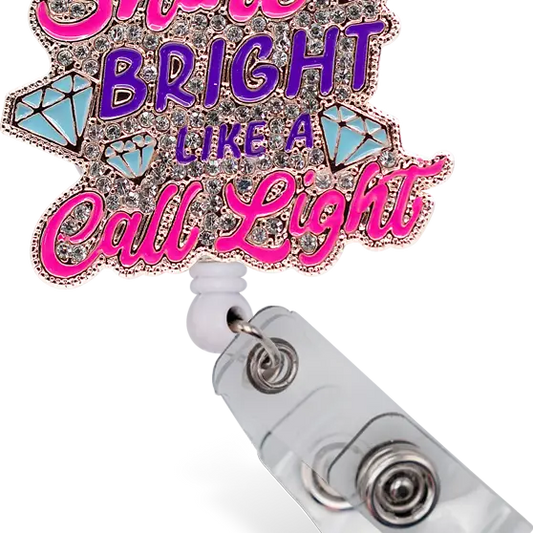 Sparkle & Shine Badge Holder- Shine Bright
