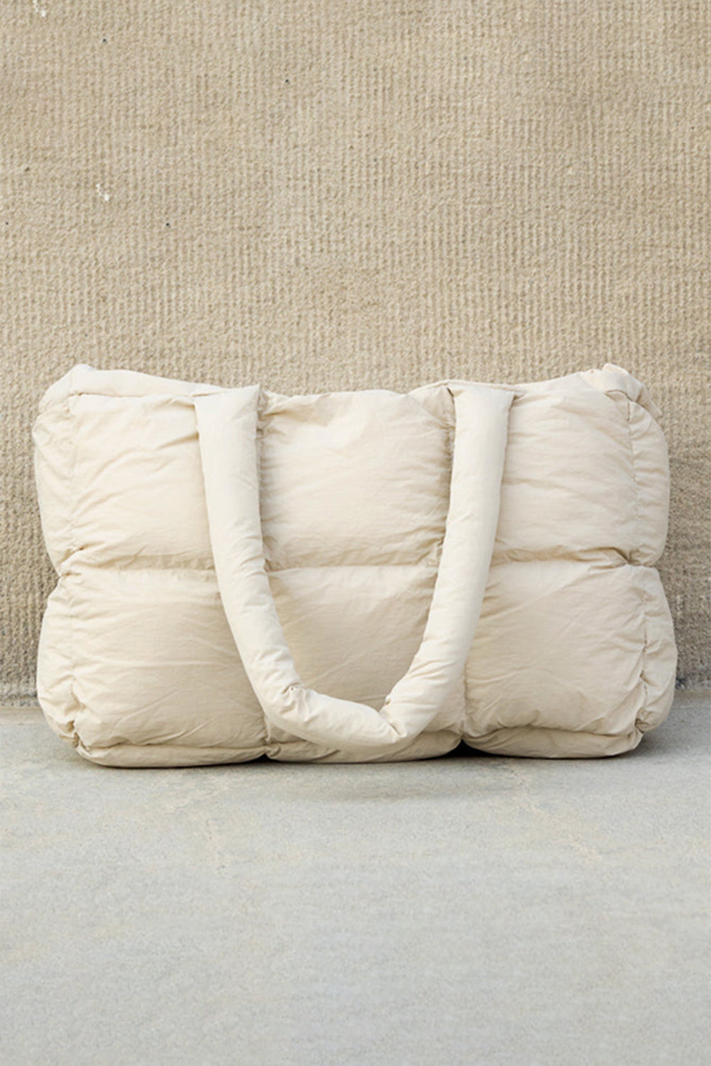 Quilted Puffy Tote Bag