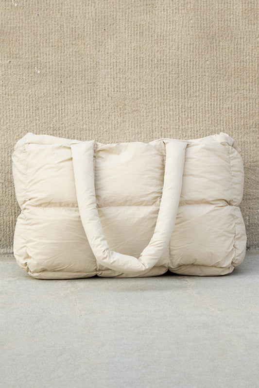 Quilted Puffy Tote Bag