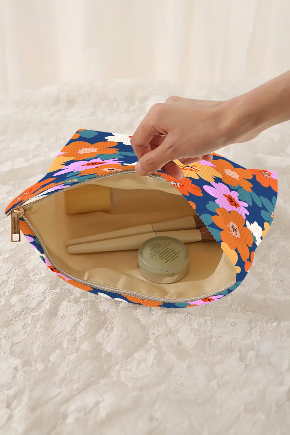 Flower Cosmetic Bag