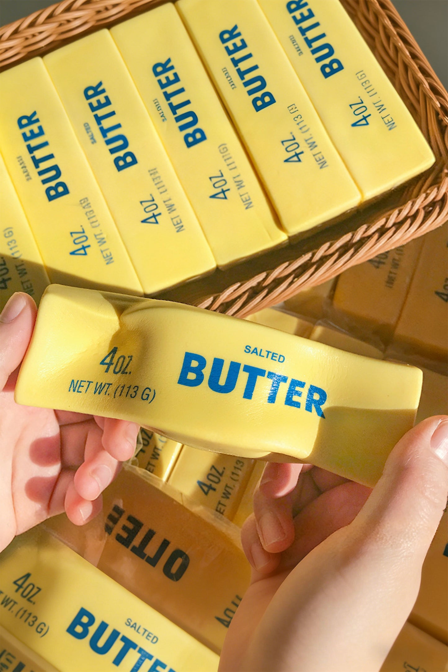 Yellow Butter Pressure Toy