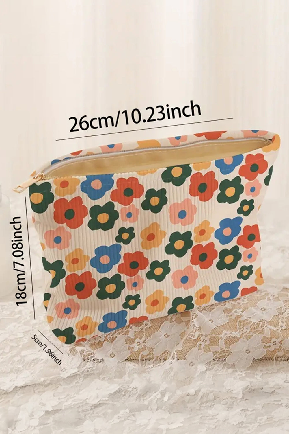 Flower Cosmetic Bag