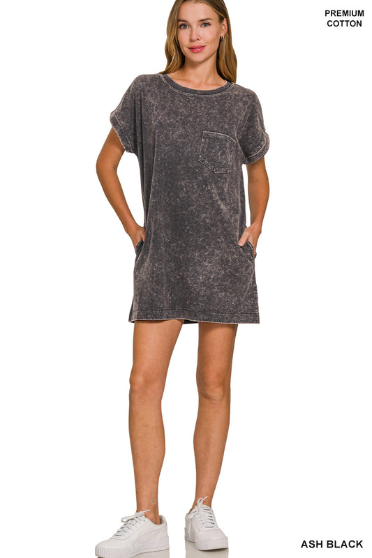 Premium washed t-shirts dress
