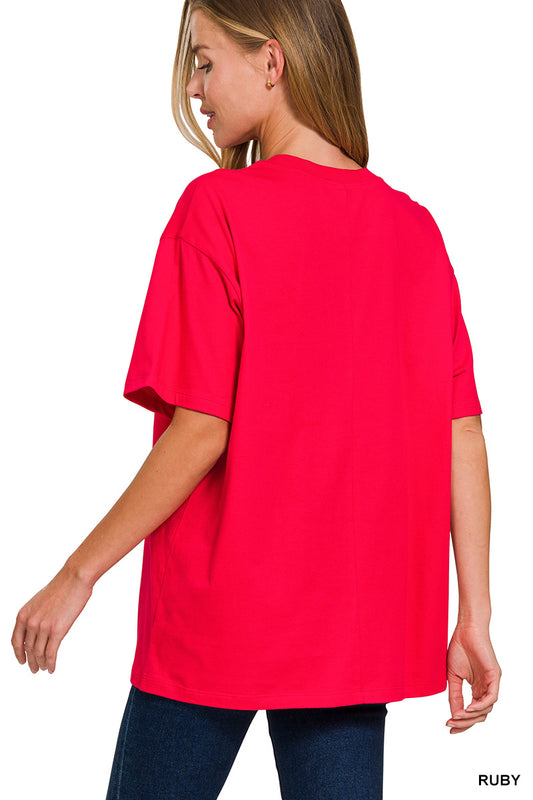 Loose fit cotton top