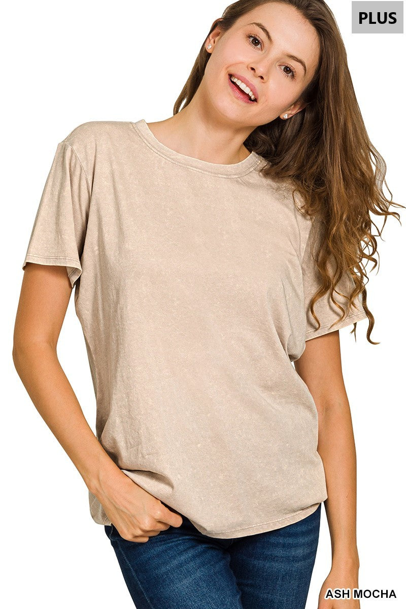 Plus Washed SS Top