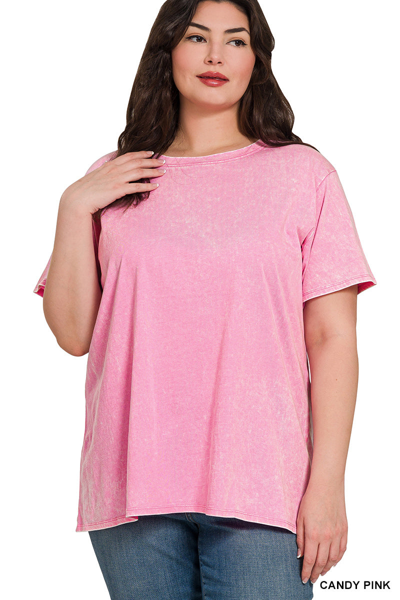 Plus Washed SS Top