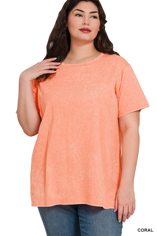 Plus Washed SS Top