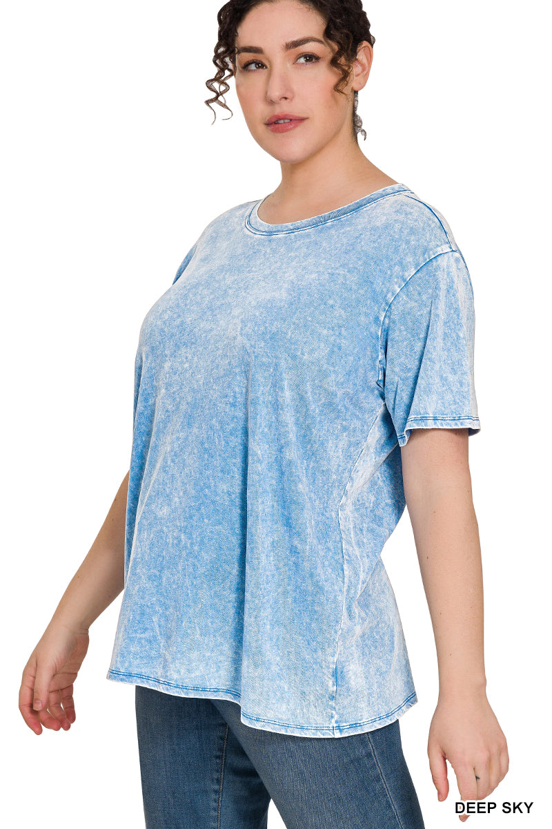 Plus Washed SS Top