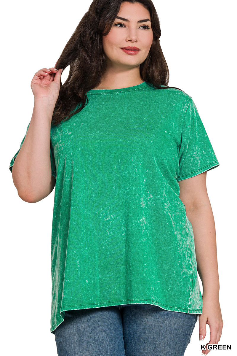 Plus Washed SS Top
