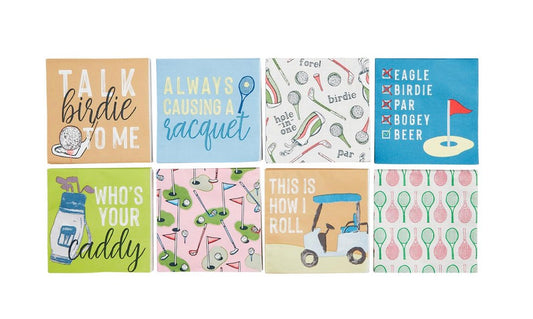 TENNIS & GOLF NAPKIN SETS