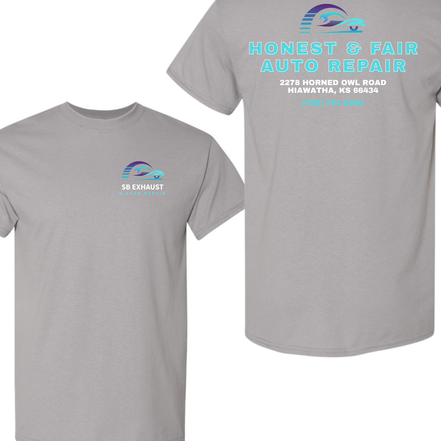SB Exhaust Auto Repair Tees