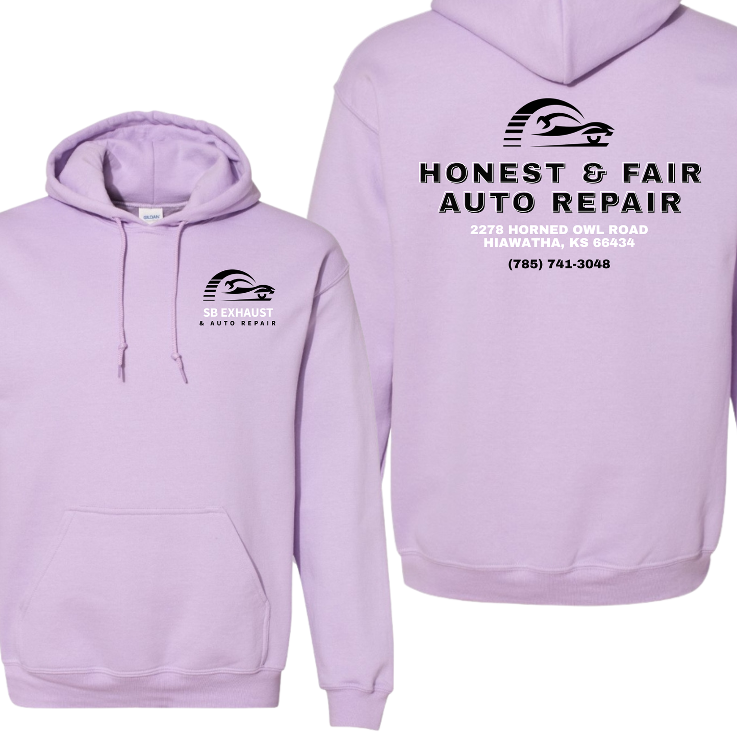 SB Exhaust Auto Repair Hoodies