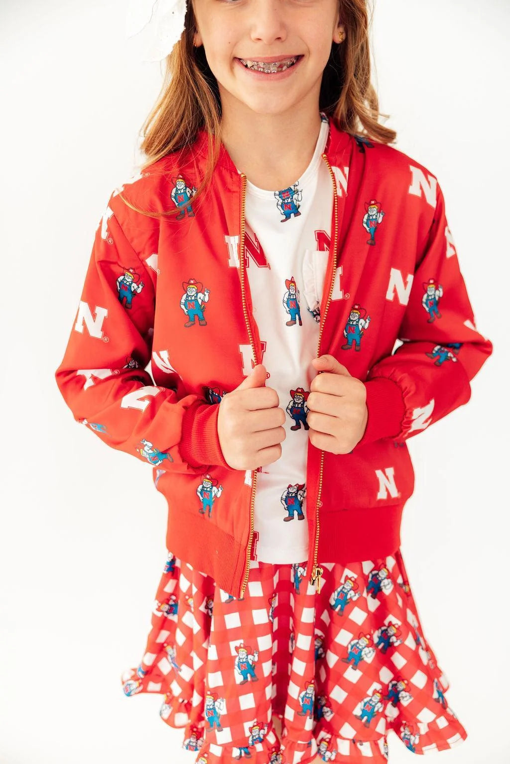 Red Herbie Husker Satin Jacket