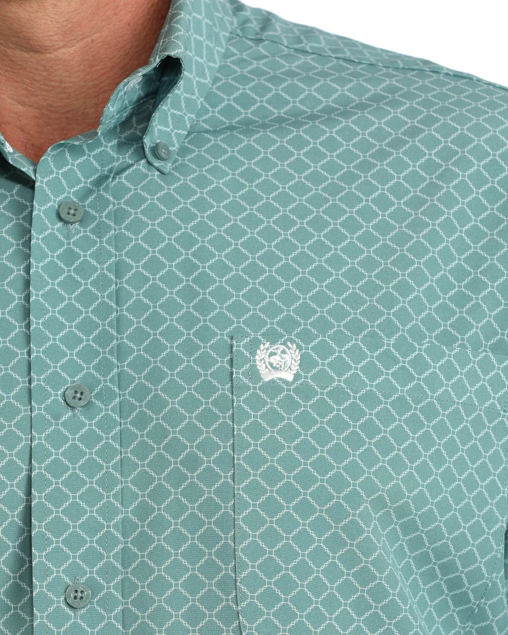 CINCH BLUE ARENAFLEX GEO PRINT - MENS SHIRT