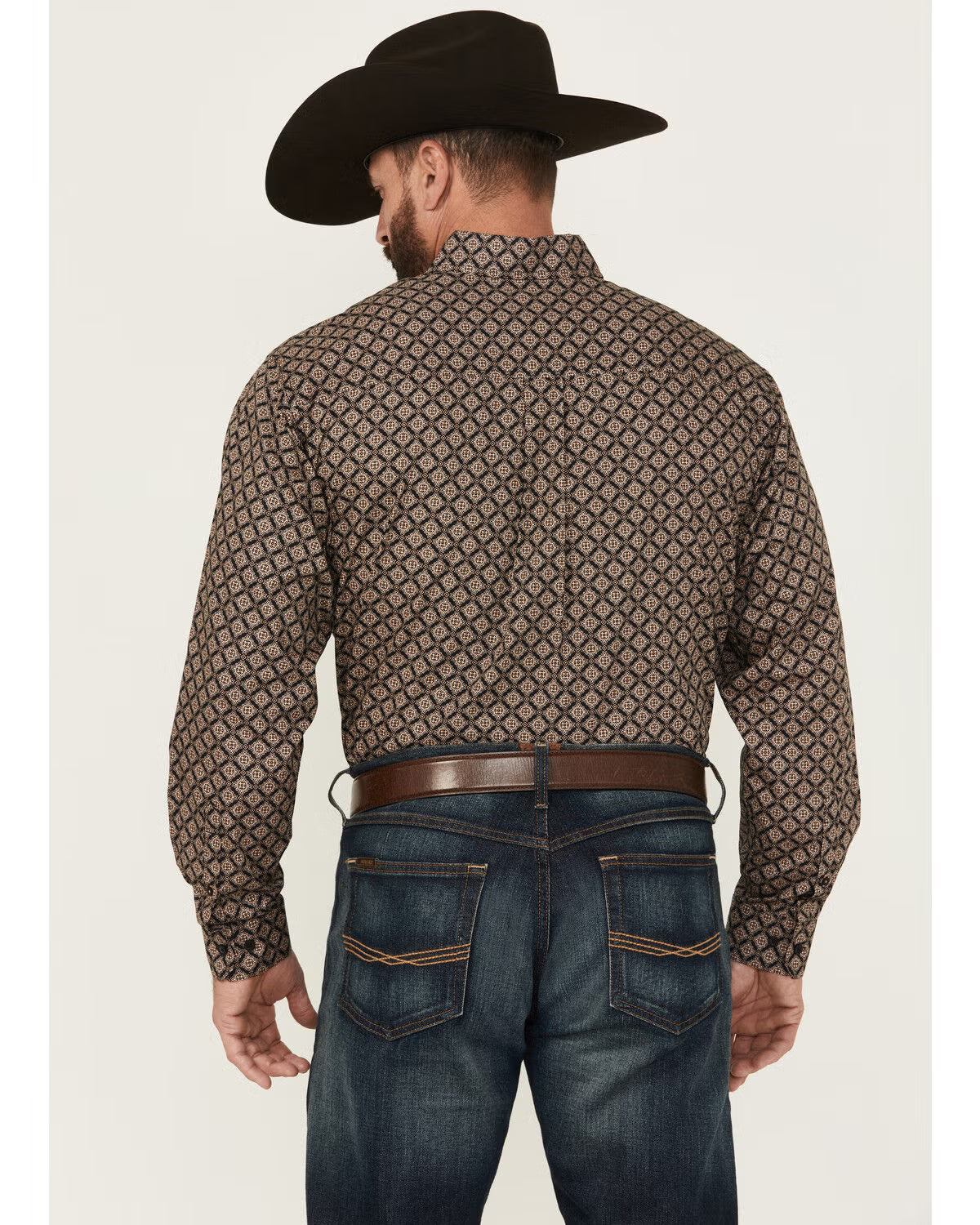CINCH MEN'S MEDALLION PRINT LONG SLEEVE BUTTON-DOWN WESTERN SHIRT