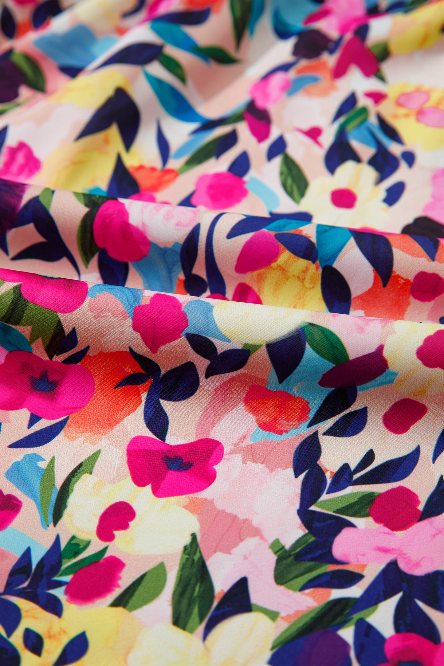 Flower Puff Sleeve Blouse