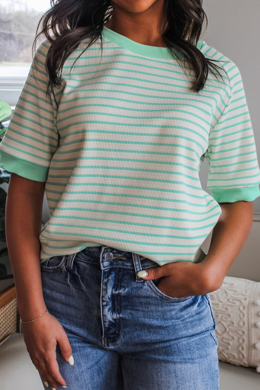 Green Stripe Tee