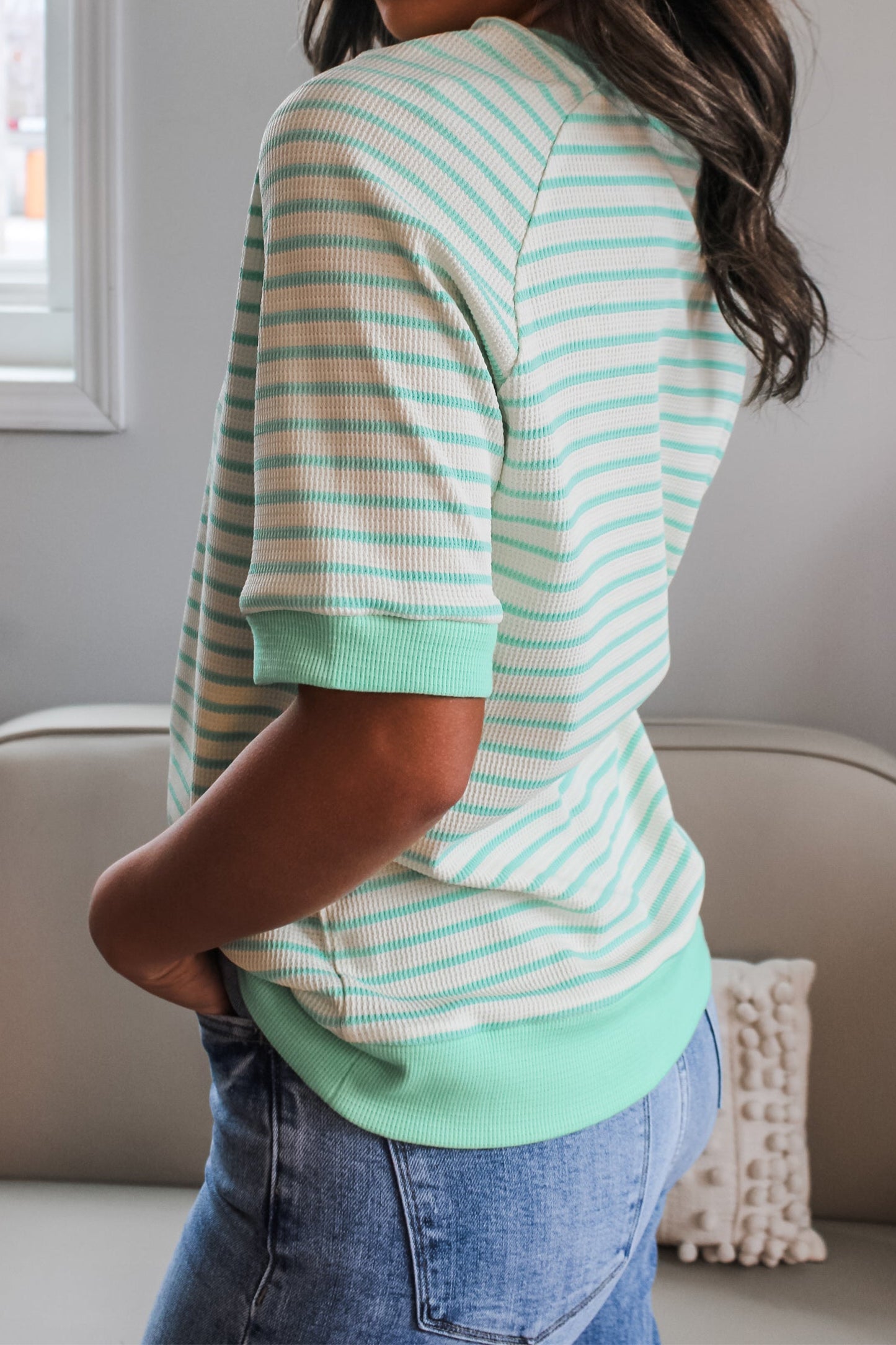 Green Stripe Tee