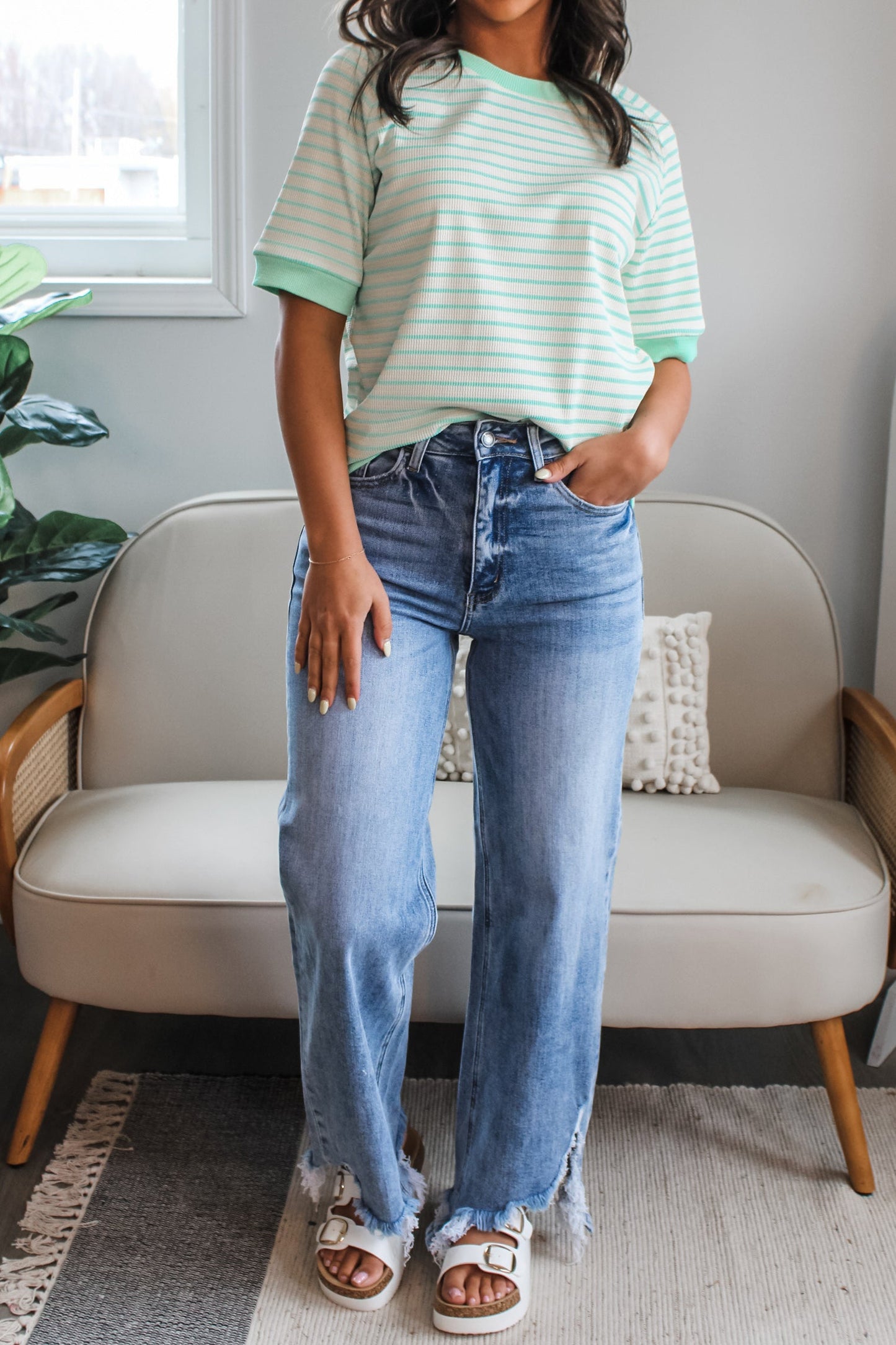 Green Stripe Tee