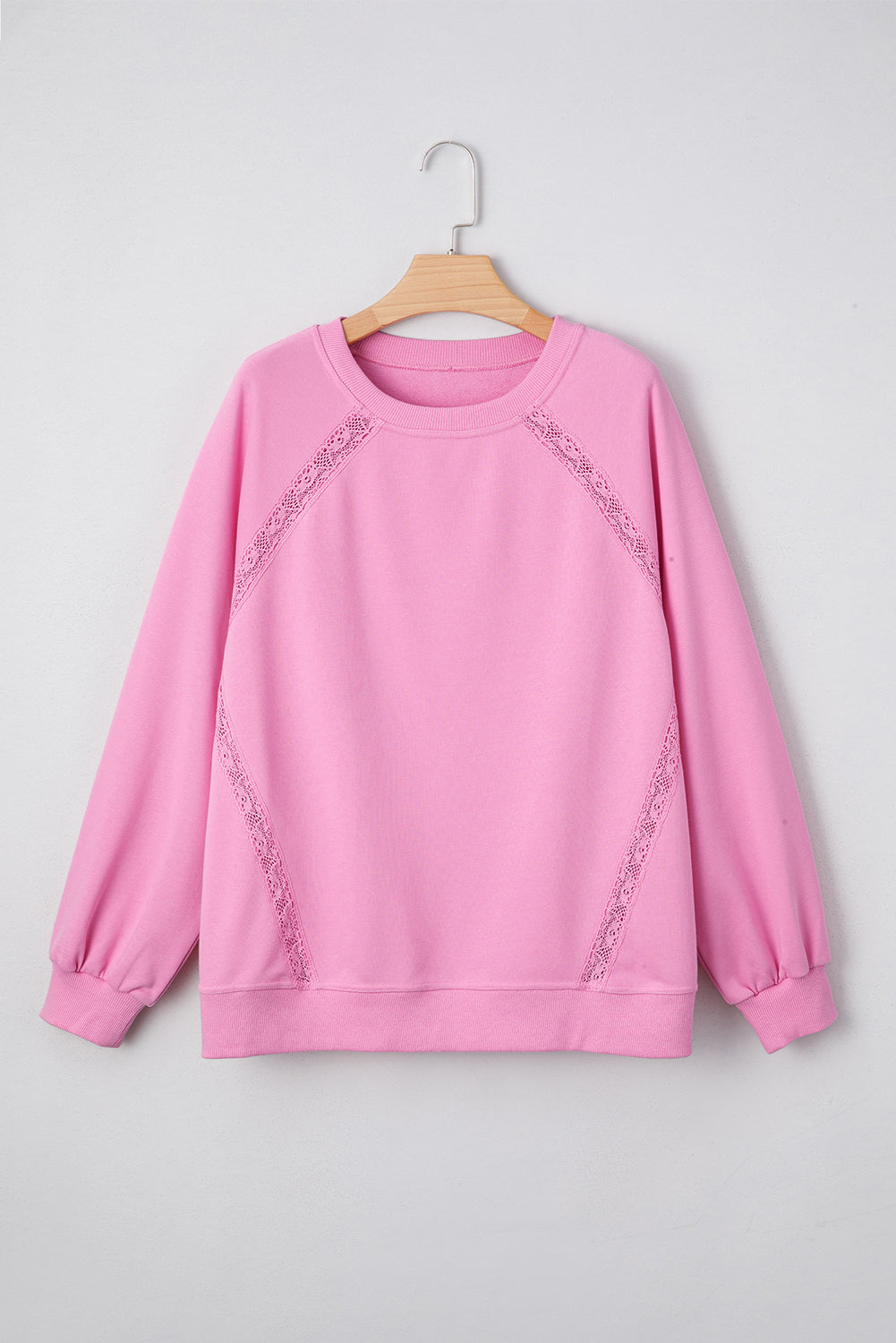 Lace Patched Sweatshirt
