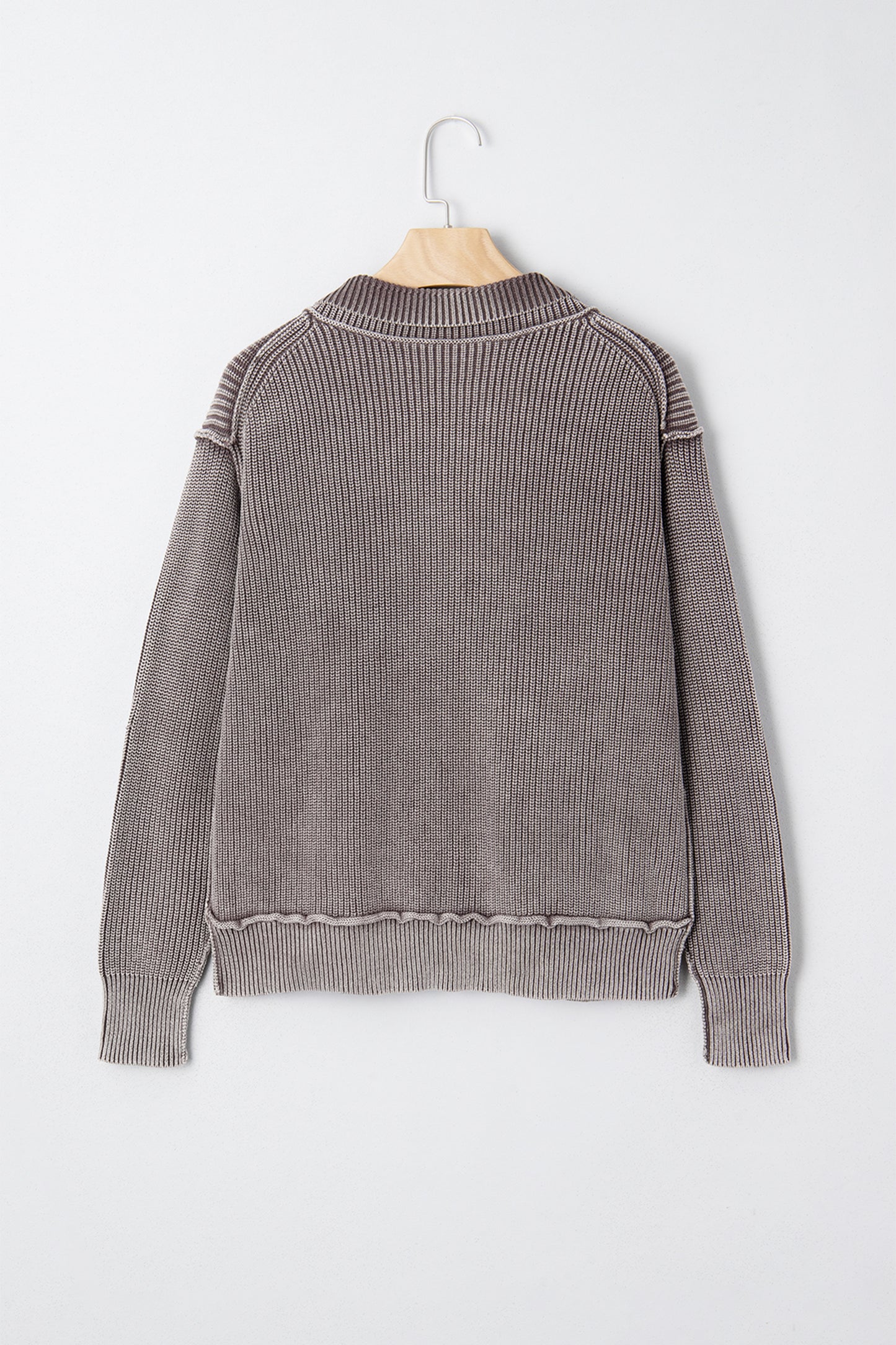 Mineral Wash Patchwork Cardigan