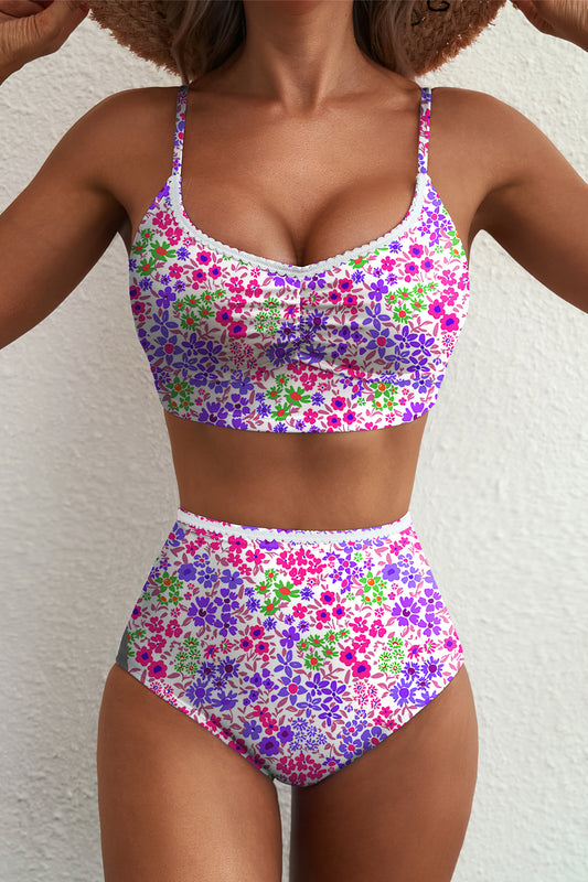 Purple Floral HW Bikini