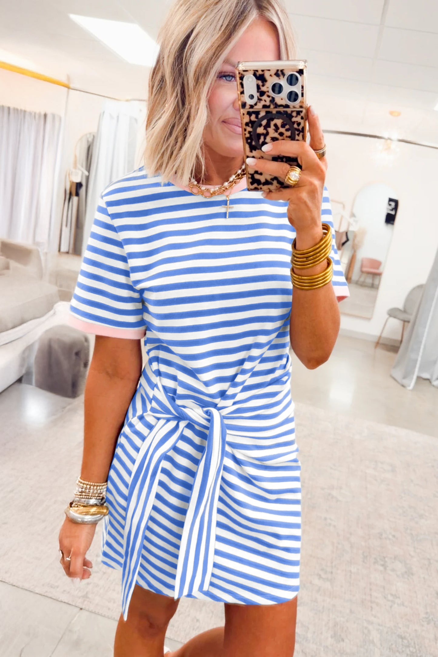 Blue Stripe Dress