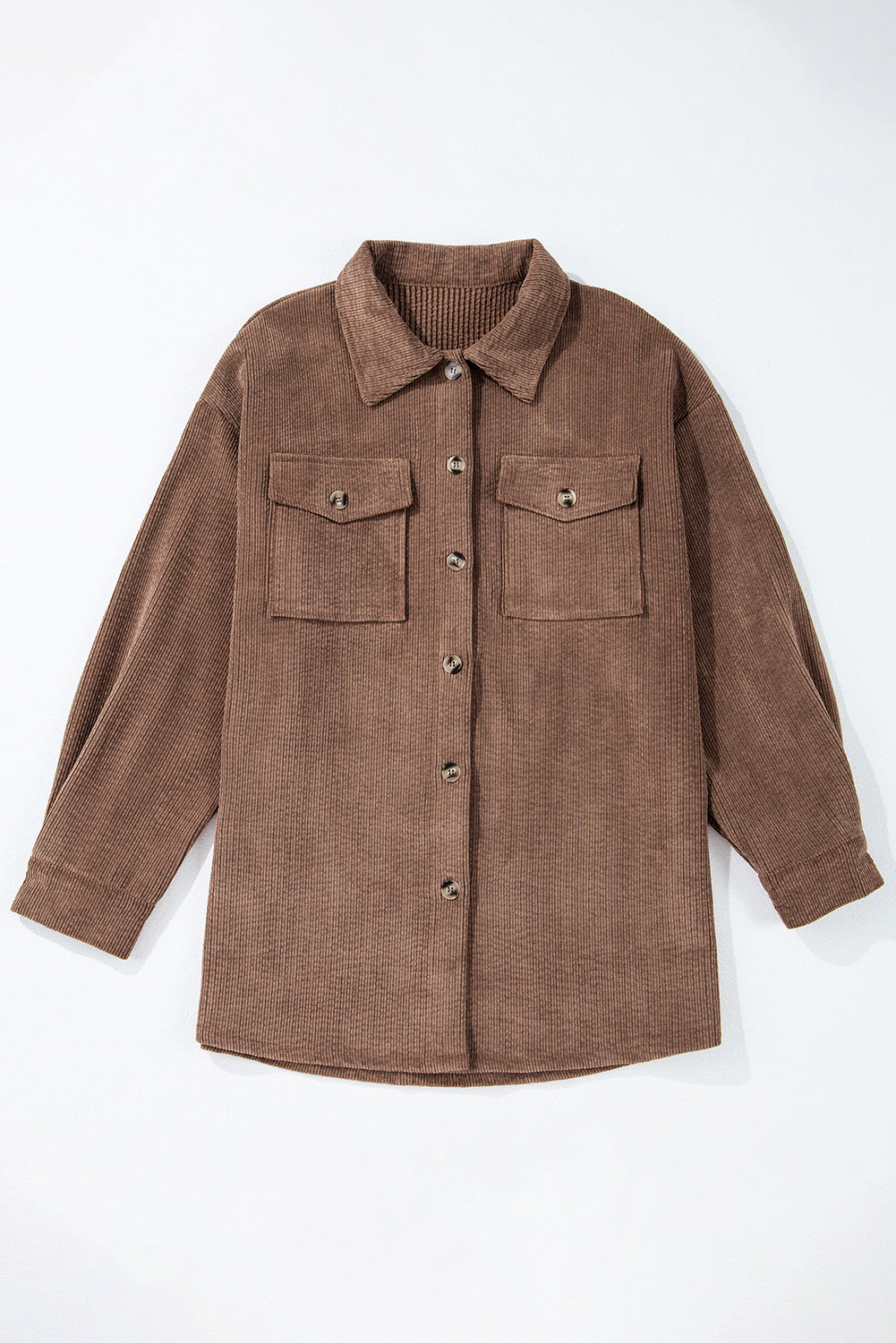 Chestnut Corduroy Shacket