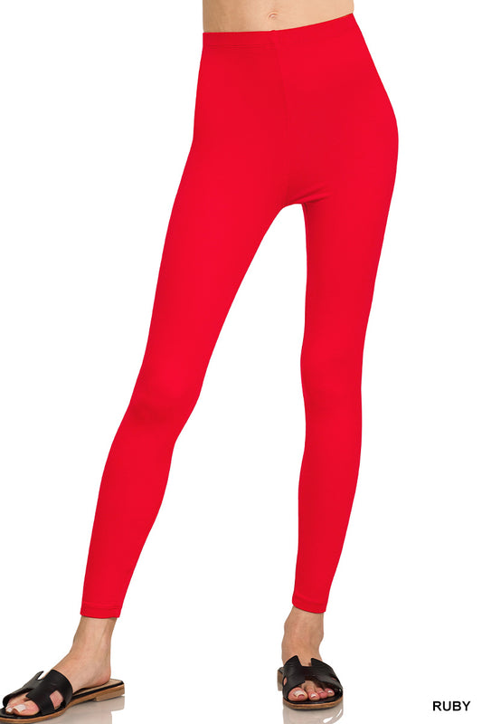 Premium microfiber full length leggings