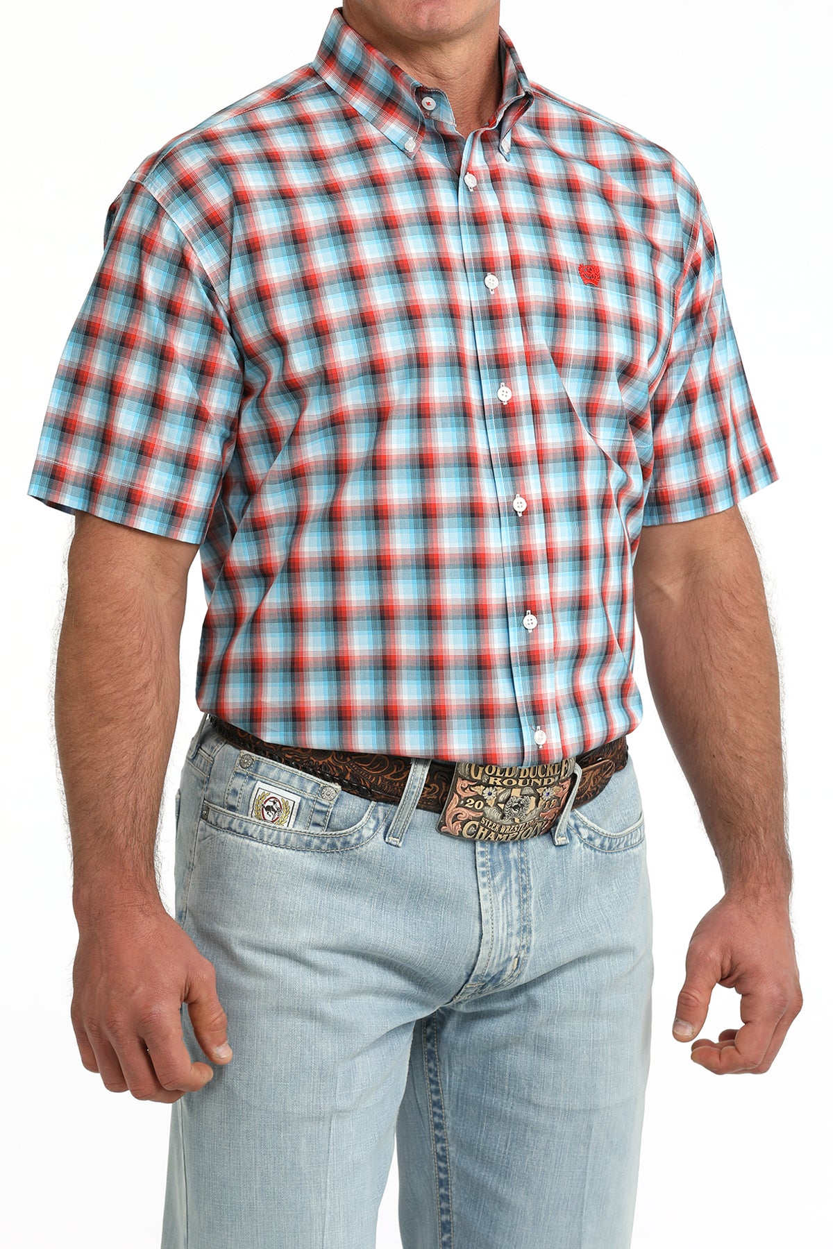 MENS S/S PLAID