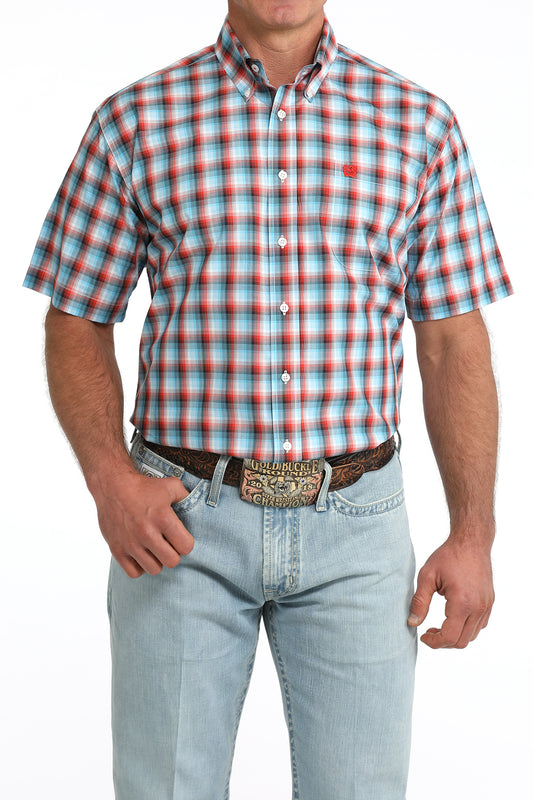 MENS S/S PLAID