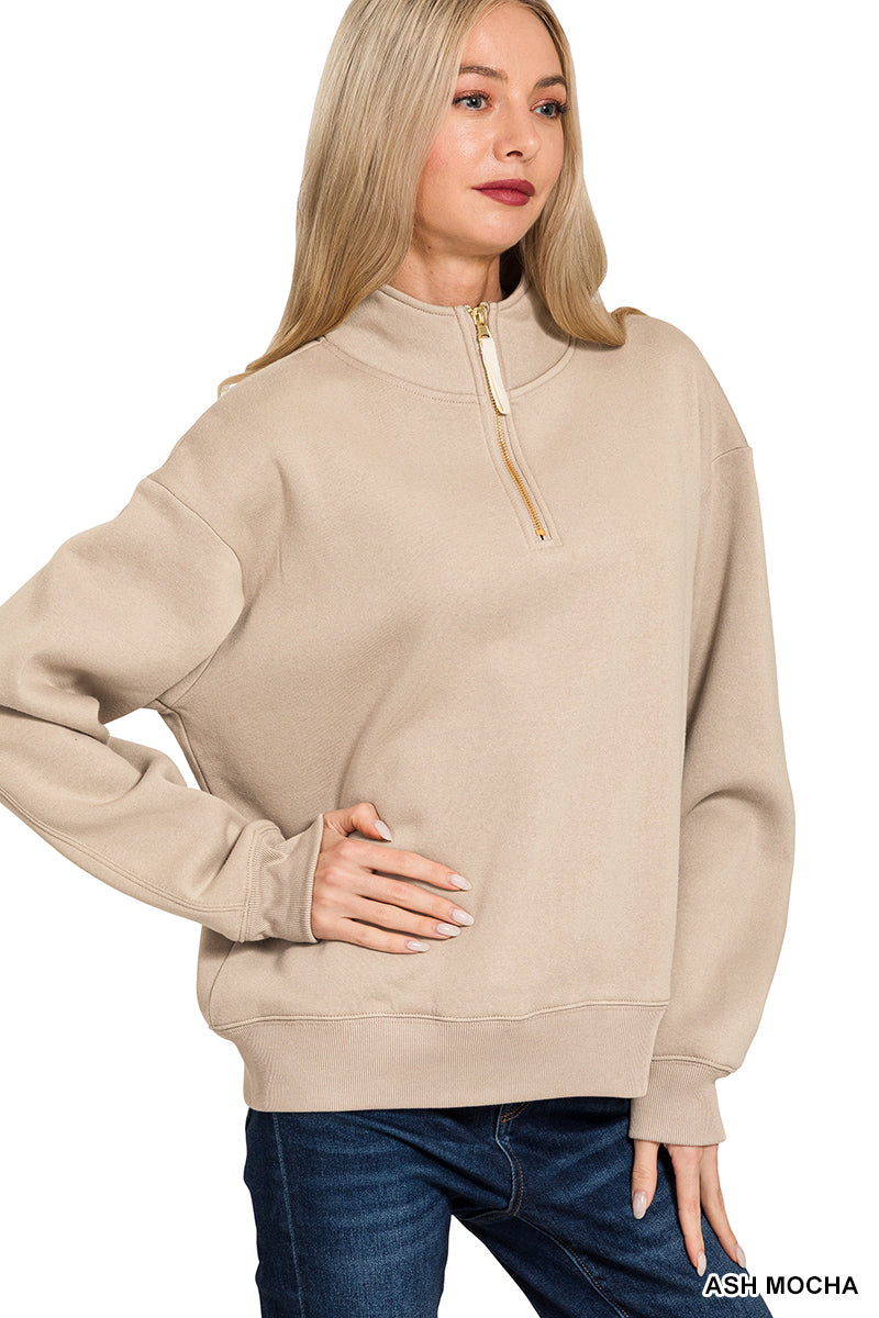Half Zip Sweatshirt