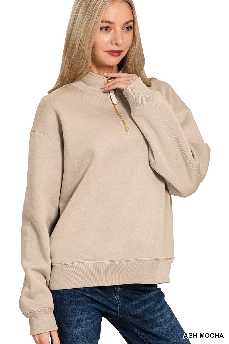 Half Zip Sweatshirt