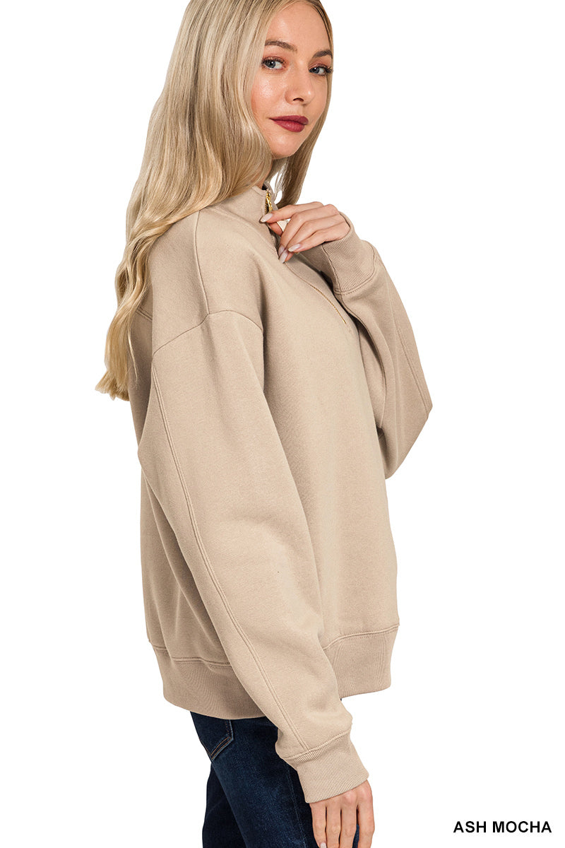 Half Zip Sweatshirt