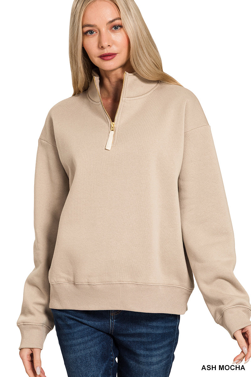 Half Zip Sweatshirt