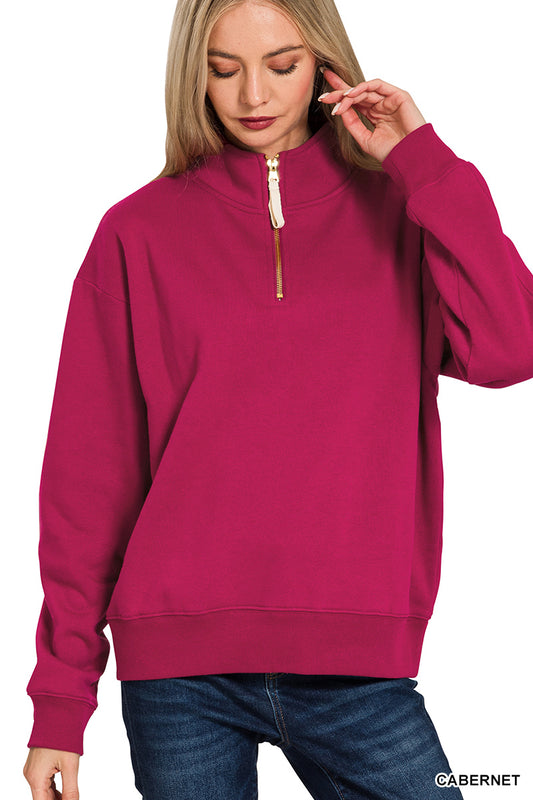 Half Zip Sweatshirt