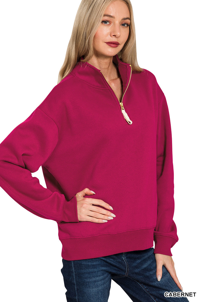 Half Zip Sweatshirt